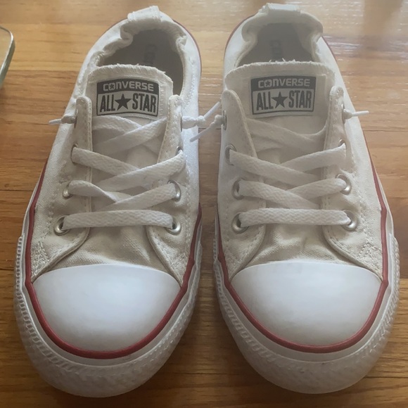 White Converse All Star Elastic Back Sneakers - Picture 1 of 5